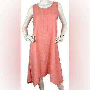 Cynthia Rowley Linen Dress Size S Color Peach